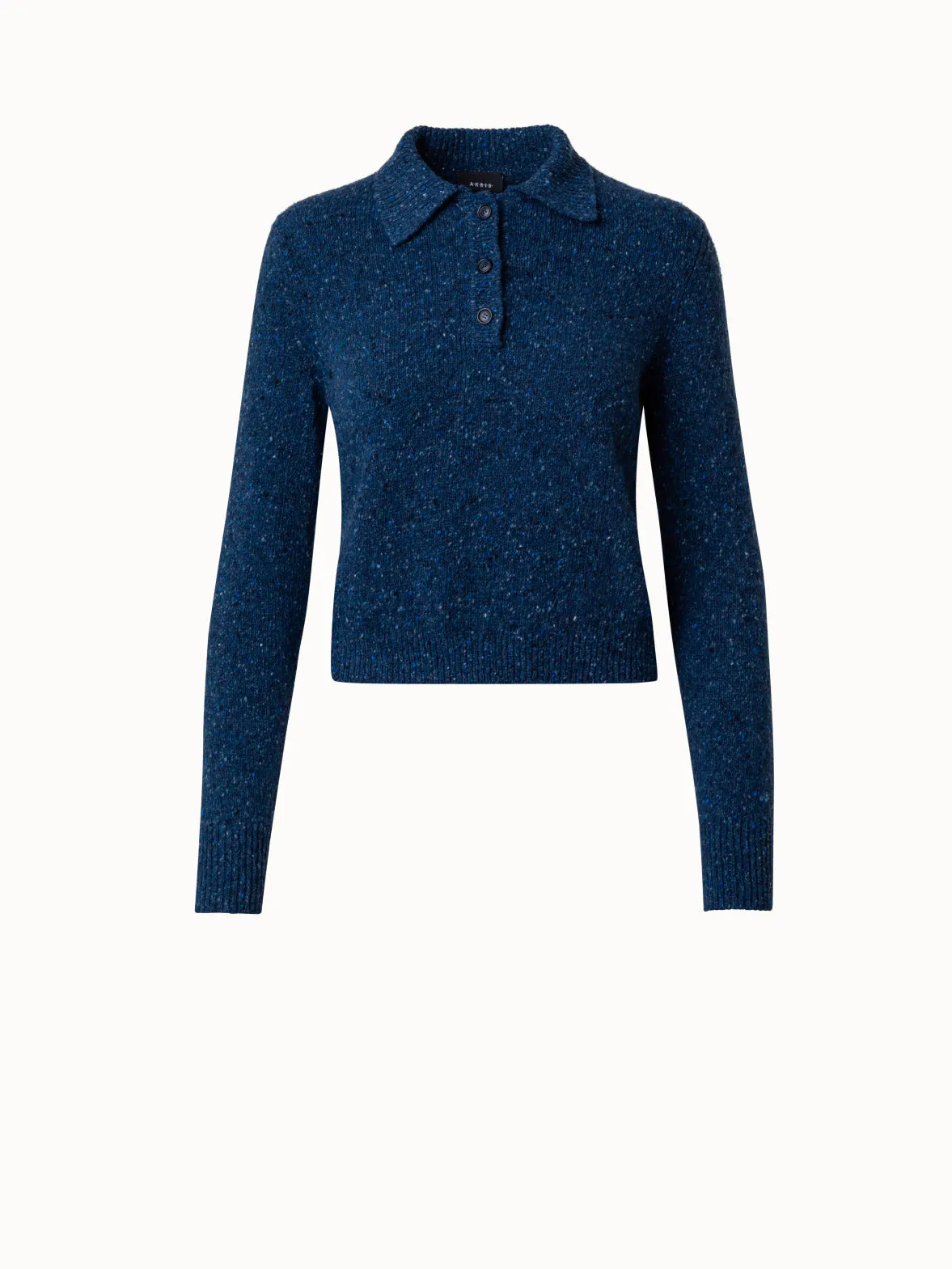 Cashmere Tweed Short Pullover Akris