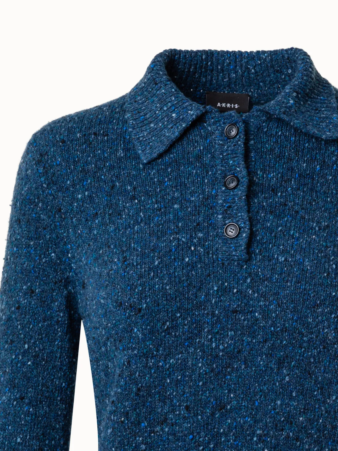 Cashmere Tweed Short Pullover Akris