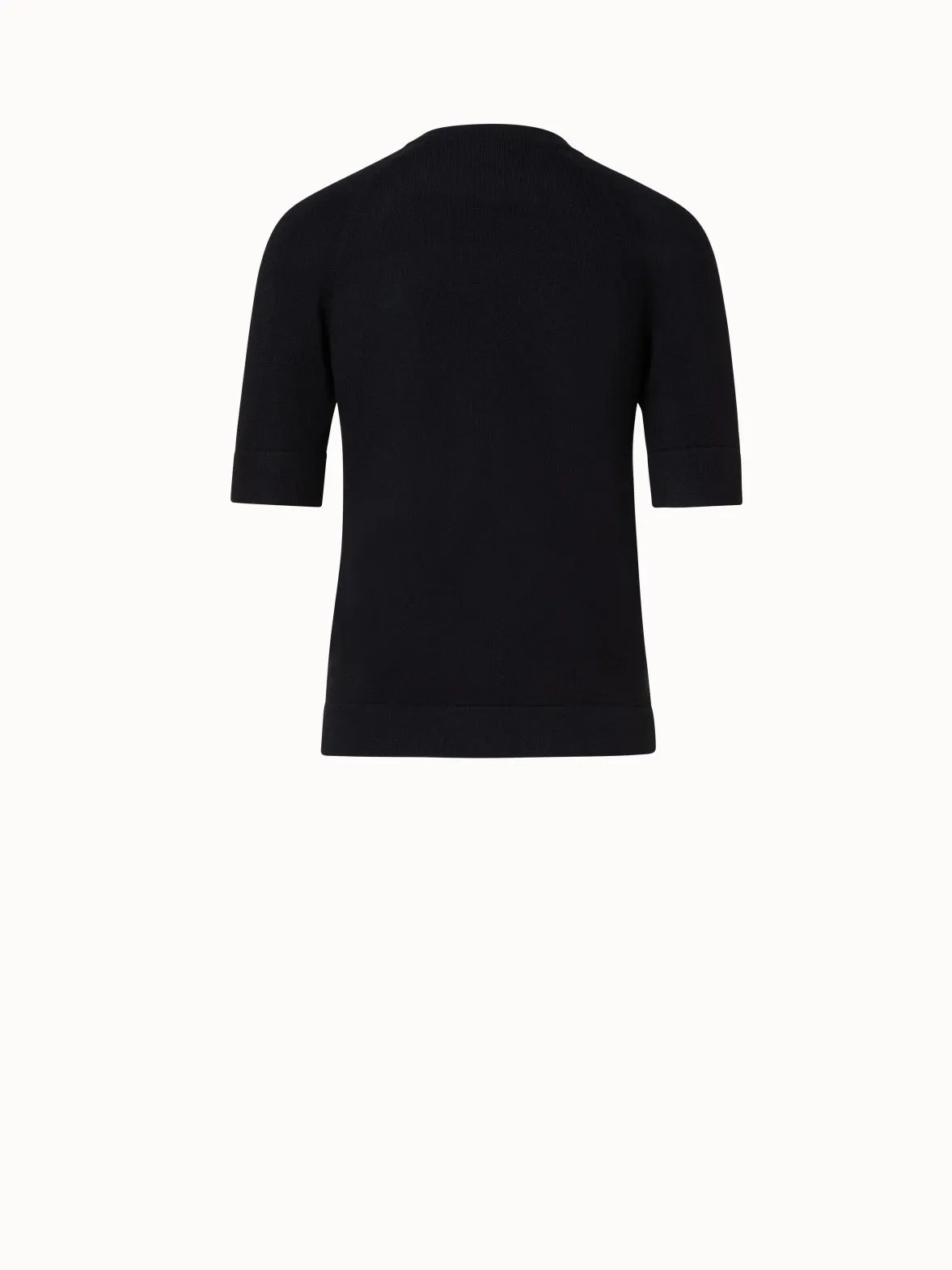 Cashmere Two-Tone Knit Pullover Akris