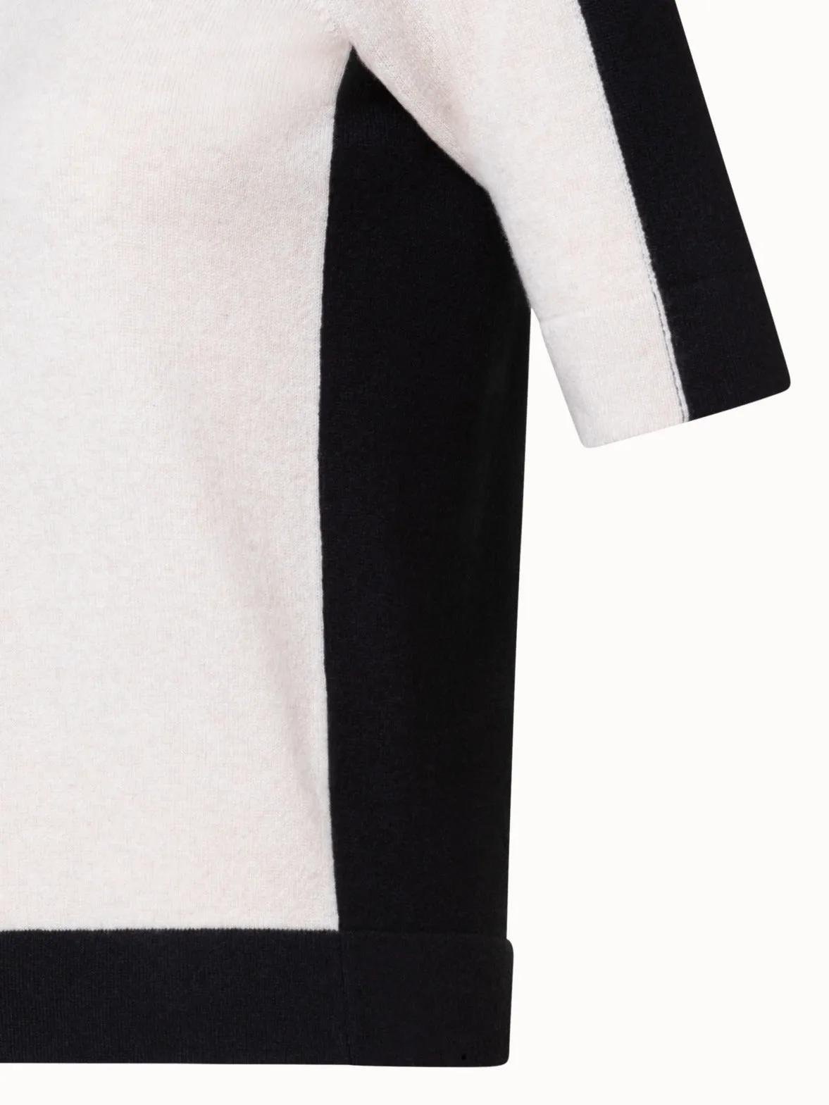 Cashmere Two-Tone Knit Pullover Akris