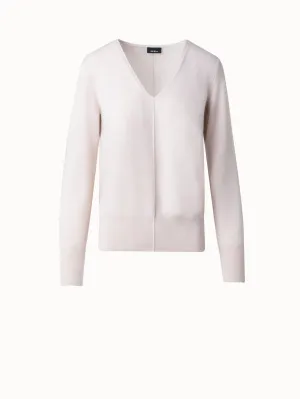 Cashmere V-Neck Knit Pullover Akris