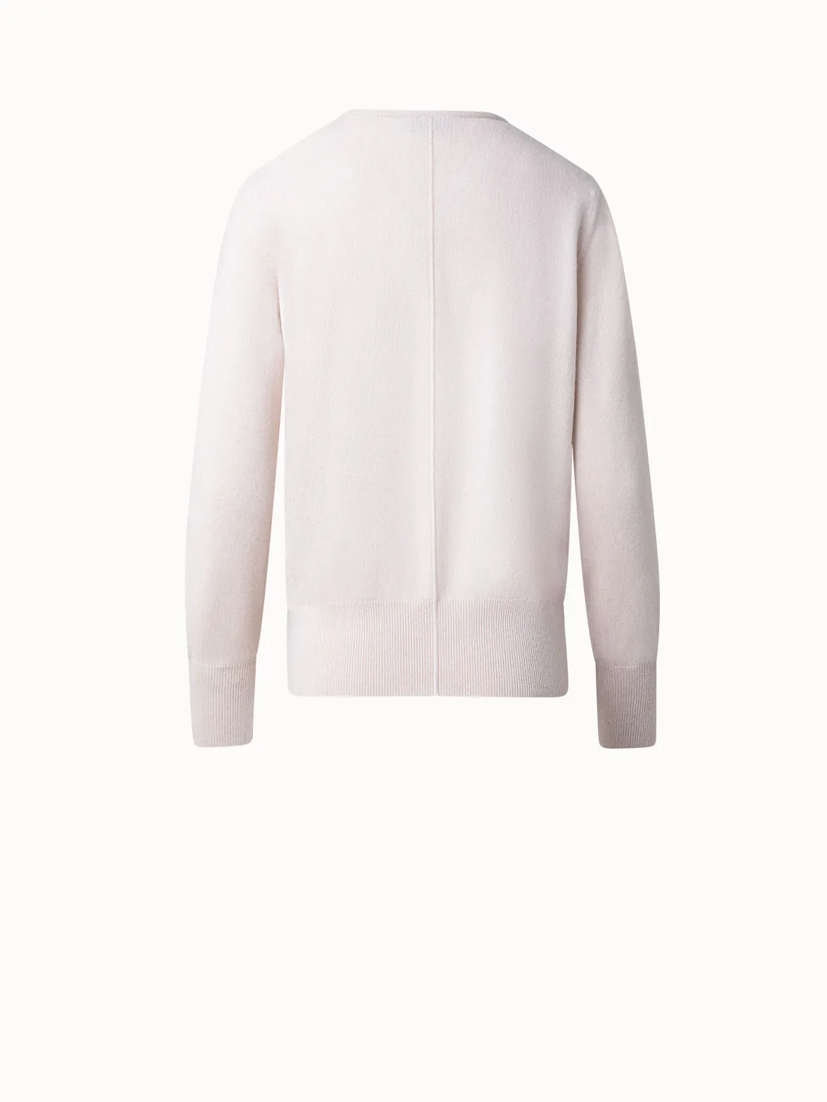 Cashmere V-Neck Knit Pullover Akris