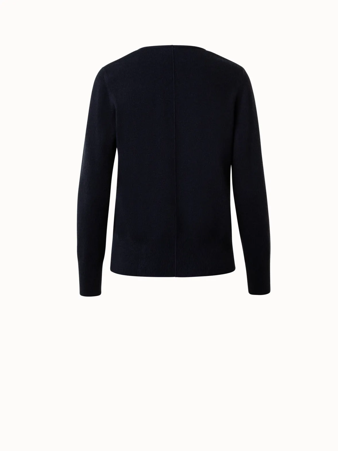Cashmere V-Neck Knit Pullover Akris