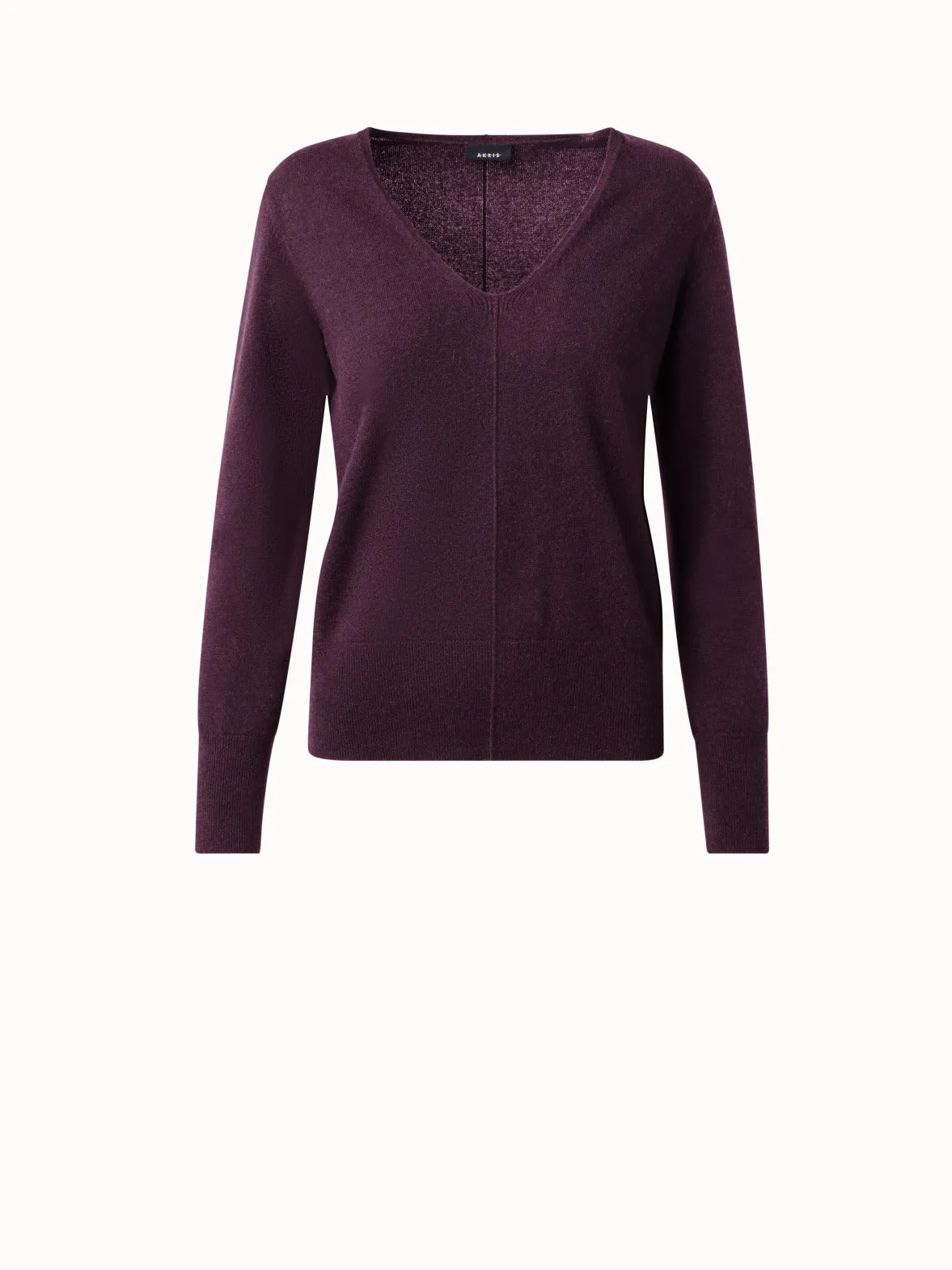 Cashmere V-Neck Pullover Akris