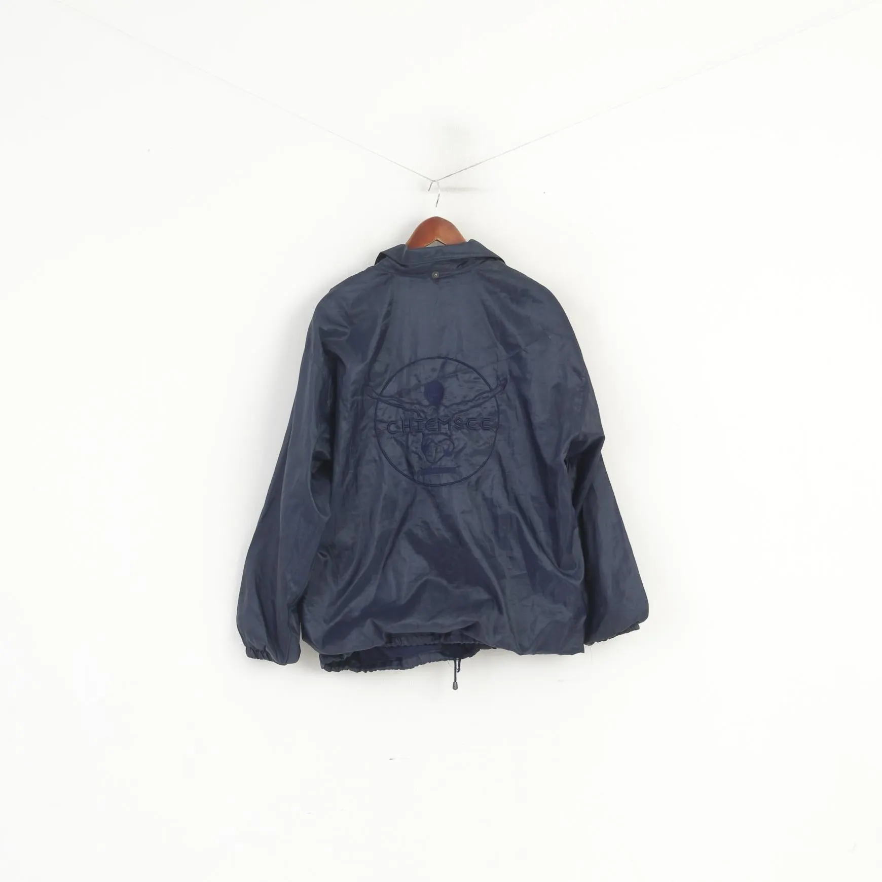 Chiemsee Windsurfing Men XL Jacket Navy Vintage Active Wear Zip Up Top