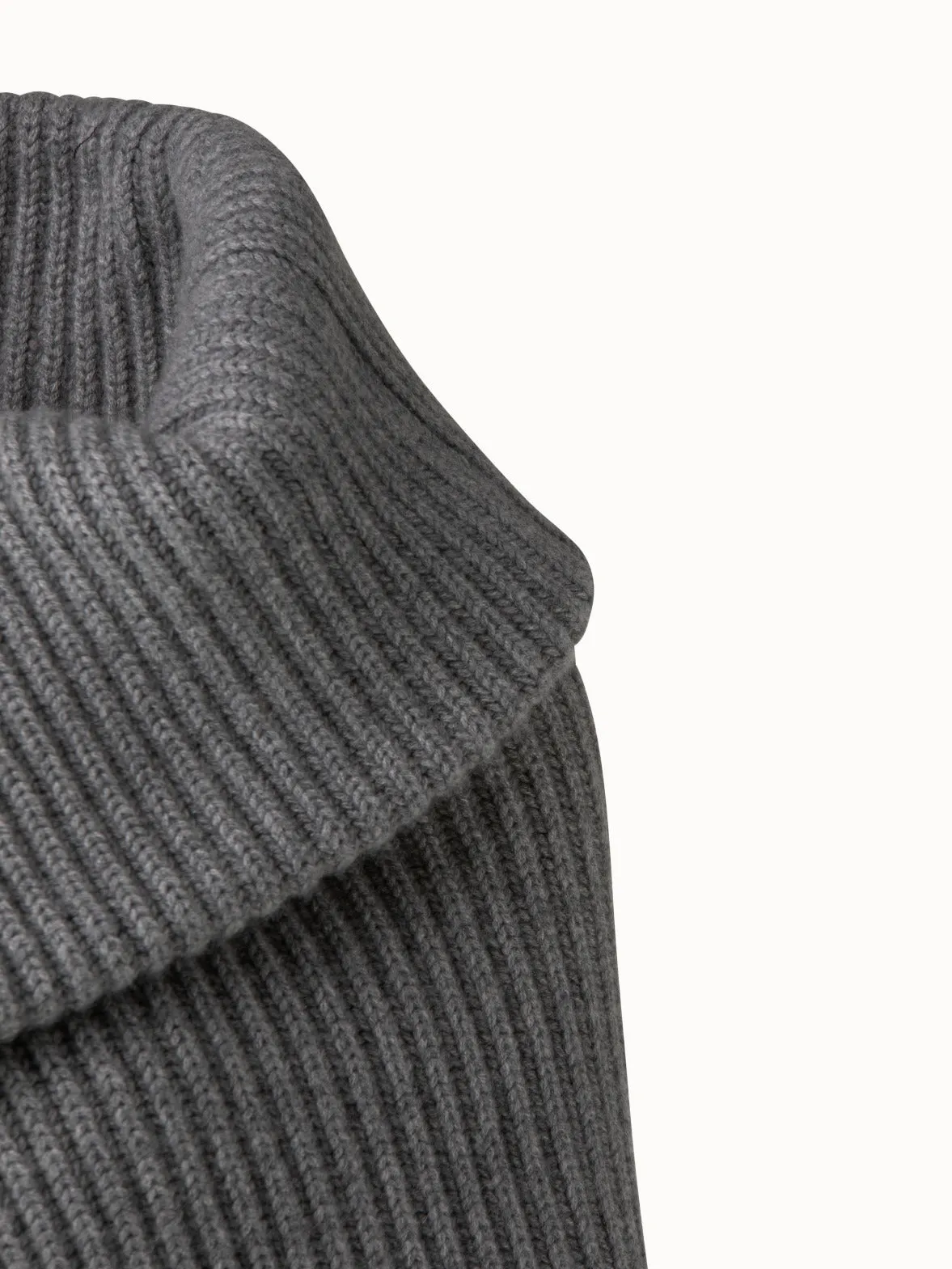 Chunky Cashmere Knit Scarf Akris