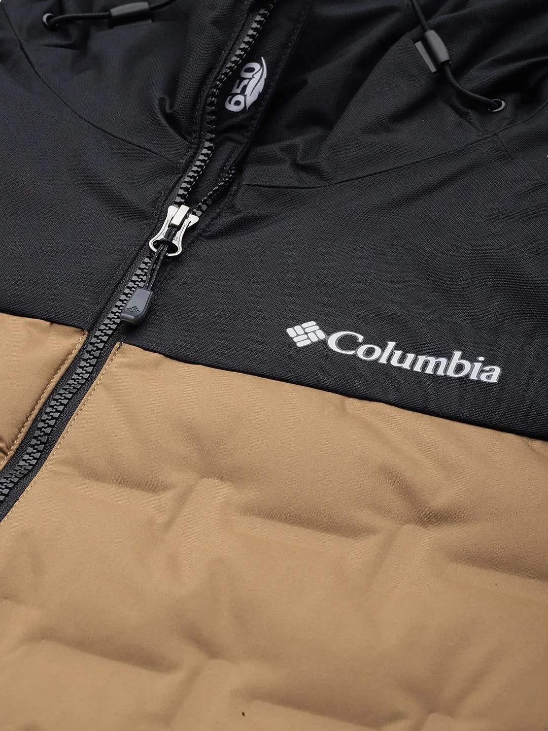 Columbia Men Brown Omni-Heat Infinity Grand Trek II Hooded Down Jacket