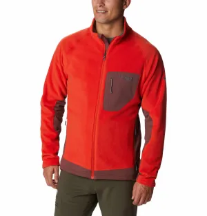 Columbia Men Orange Omni-Wick Titan Pass 2.0 II Fleece Jacket