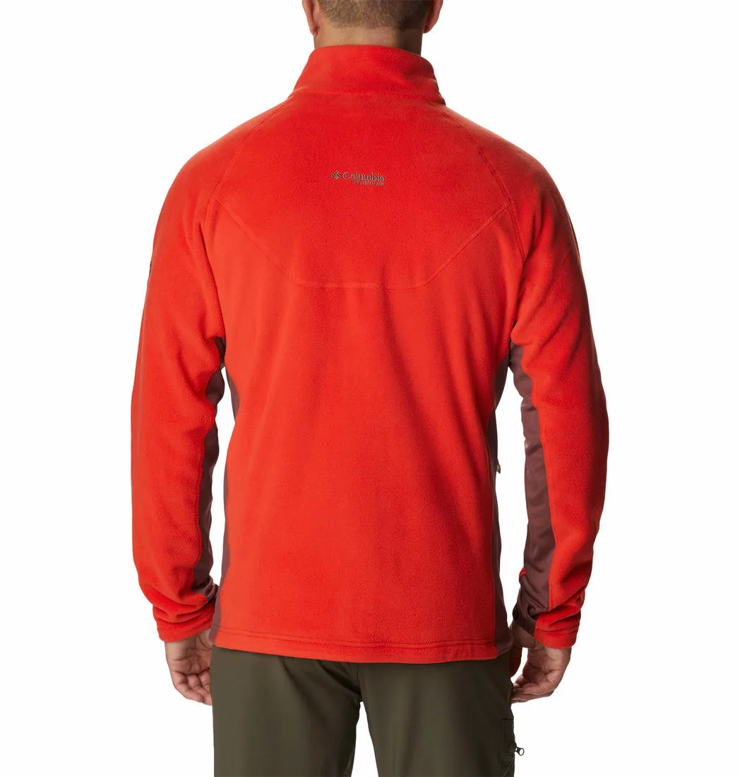 Columbia Men Orange Omni-Wick Titan Pass 2.0 II Fleece Jacket