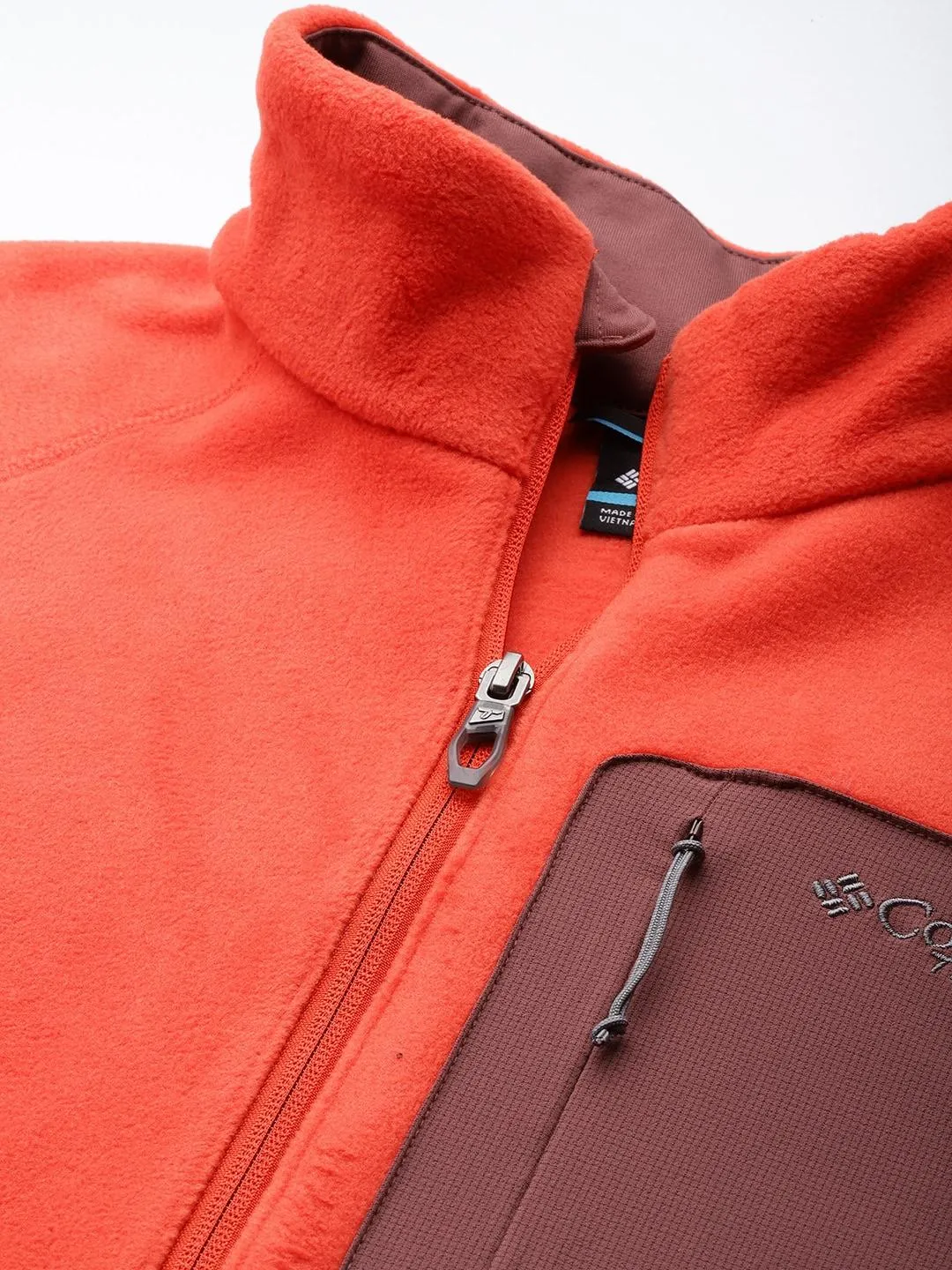 Columbia Men Orange Omni-Wick Titan Pass 2.0 II Fleece Jacket