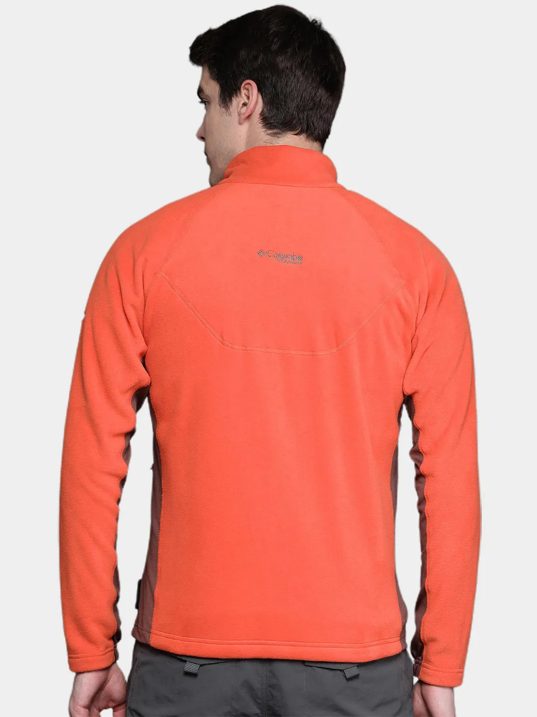 Columbia Men Orange Omni-Wick Titan Pass 2.0 II Fleece Jacket