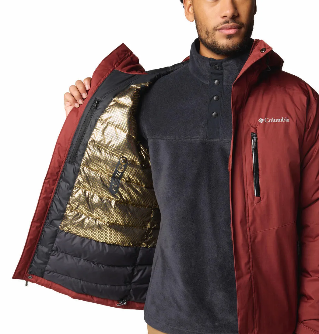Columbia Men Red Omni-Heat Infinity Oak Harbor II Insulated Jacket