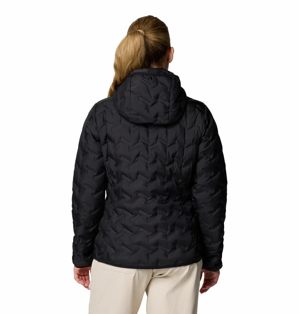 Columbia Women Black Omni-Heat Reflective Delta Ridge II Hooded Down Jacket