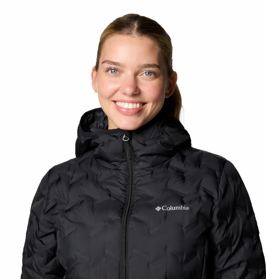 Columbia Women Black Omni-Heat Reflective Delta Ridge II Hooded Down Jacket