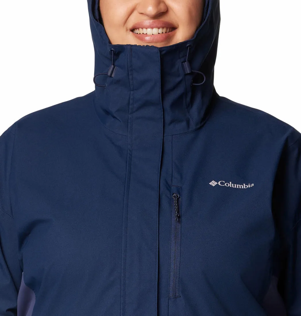 Columbia Women Blue Omni-Tech Hikebound II Waterproof Rain Jacket