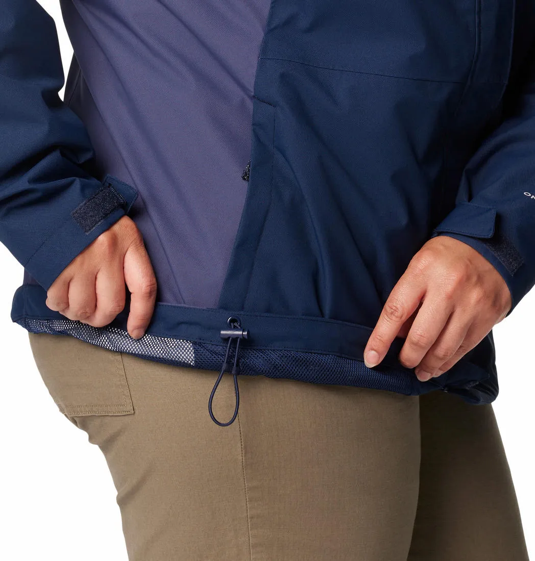 Columbia Women Blue Omni-Tech Hikebound II Waterproof Rain Jacket