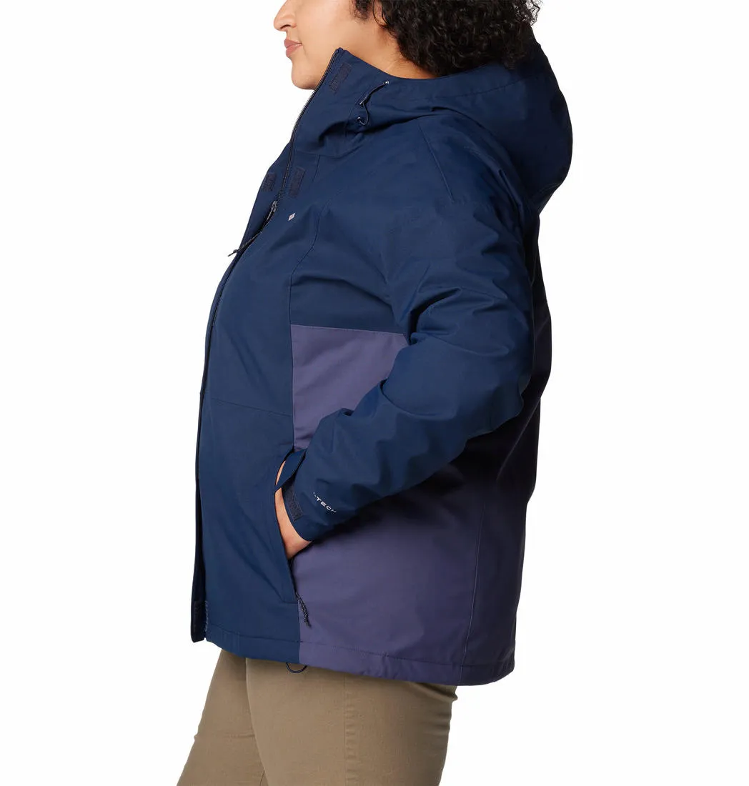 Columbia Women Blue Omni-Tech Hikebound II Waterproof Rain Jacket