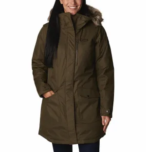 Columbia Women Green Omni-Heat Reflective Suttle Mountain Long Insulated Jacket