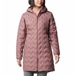 Columbia Women Red Omni-Heat Reflective Delta Ridge II Long Down Jacket