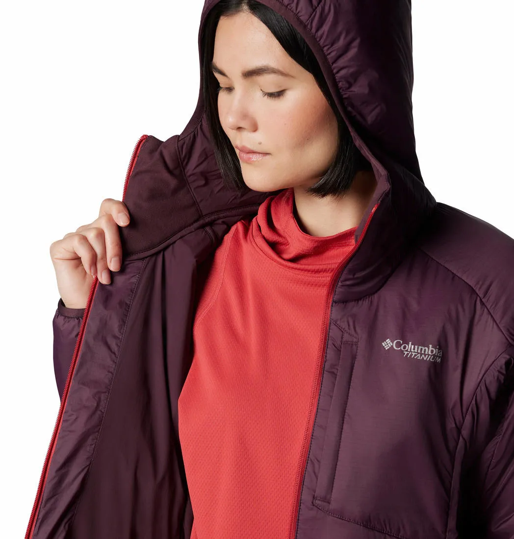 Columbia Women Red Omni-Shield Silver Leaf II Stretch Insulated Jacket