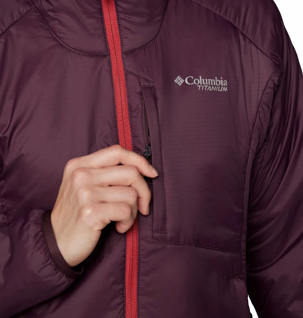 Columbia Women Red Omni-Shield Silver Leaf II Stretch Insulated Jacket