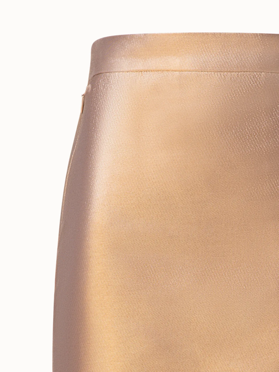 Cotton and Lurex Pencil Skirt with Slit Akris
