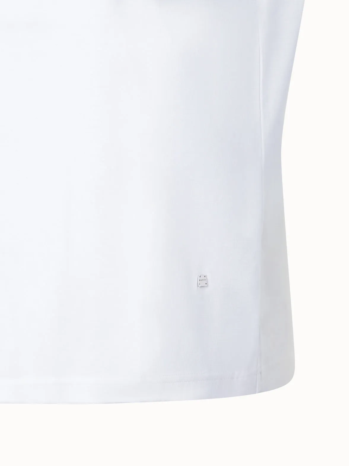 Cotton Jersey T-shirt with Poppy Inset Akris