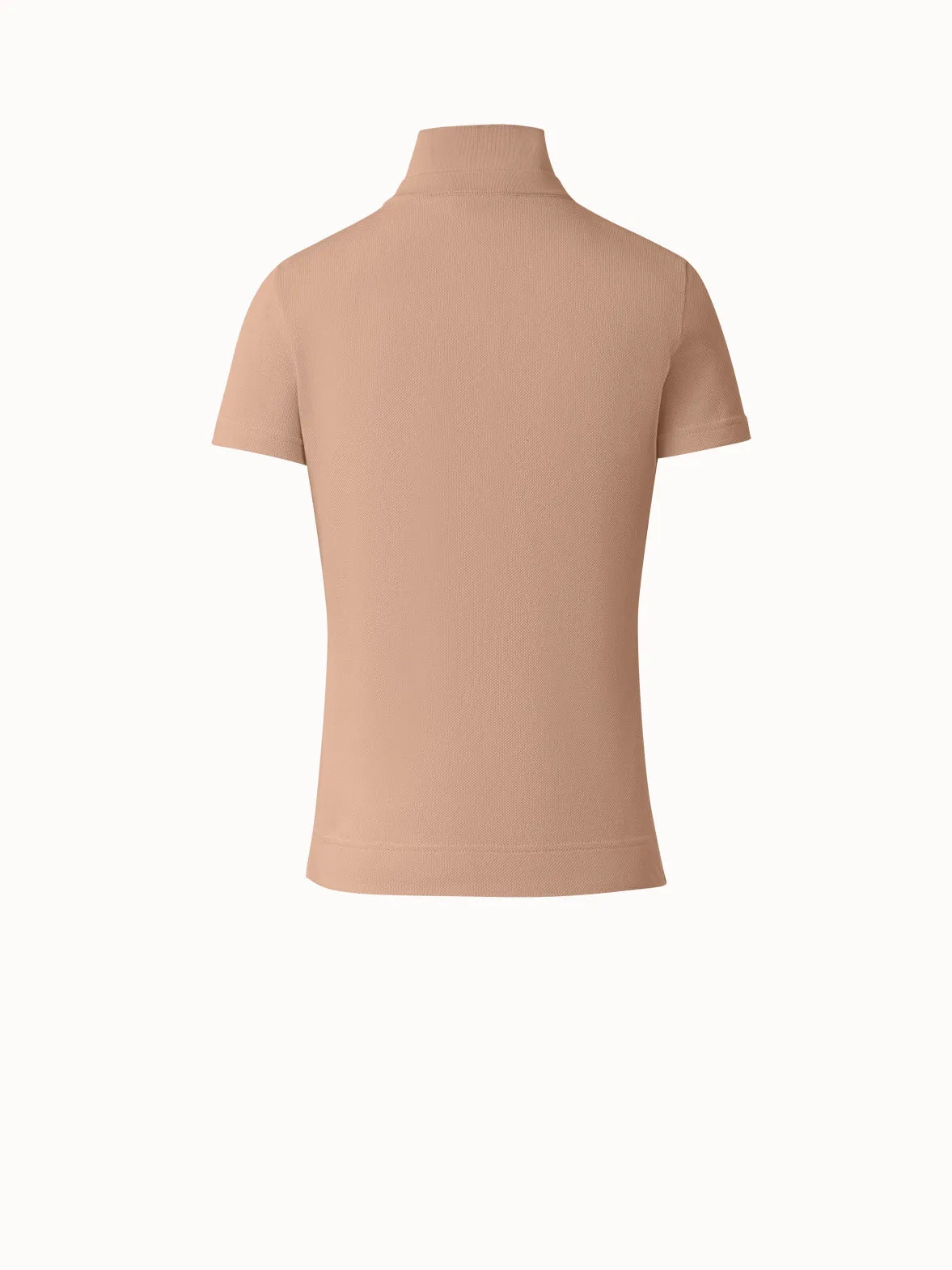 Cotton Knit Polo Shirt Akris