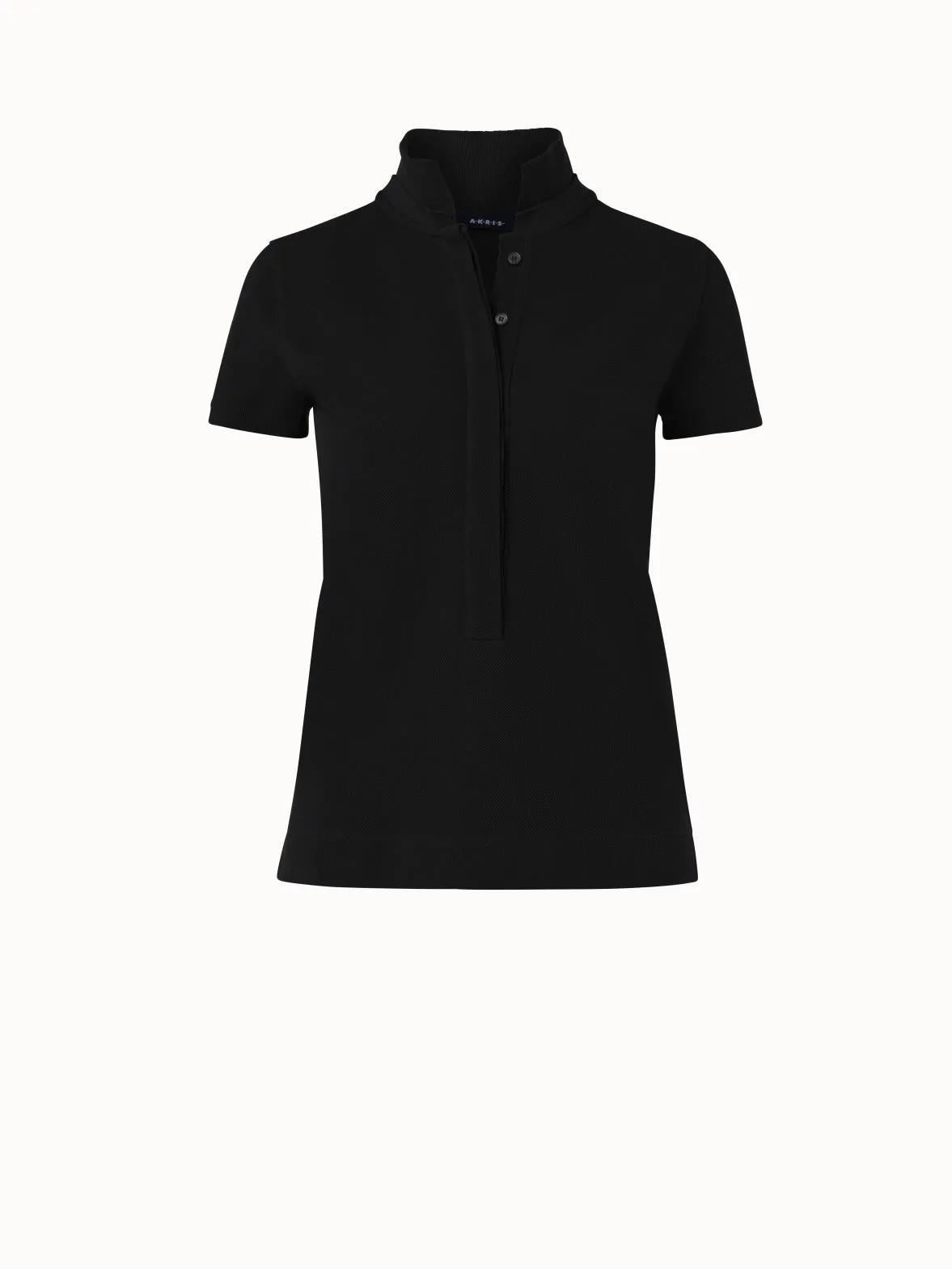 Cotton Knit Polo Shirt Akris