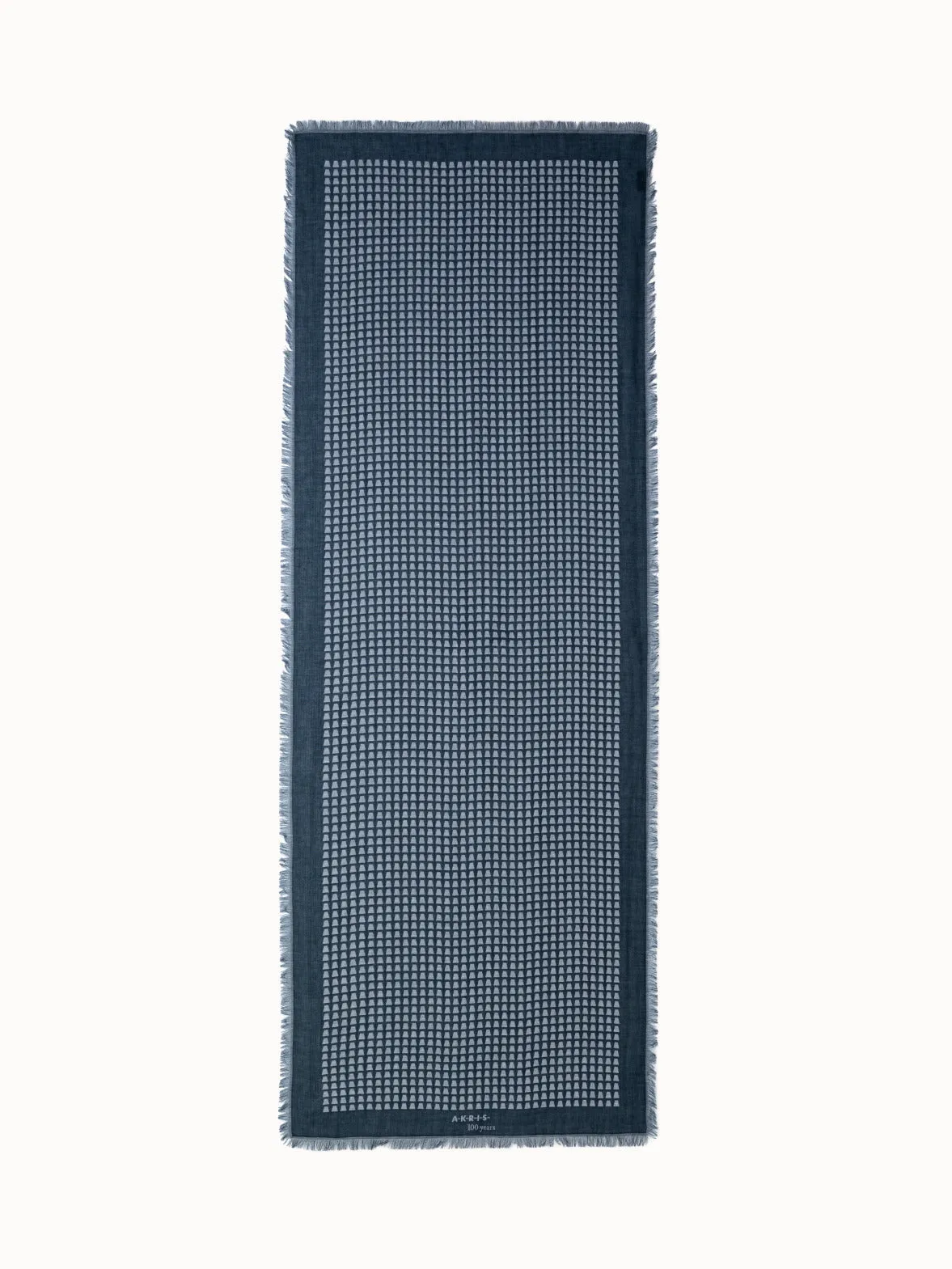 Cotton Linen Trapezoid Jacquard Scarf Akris
