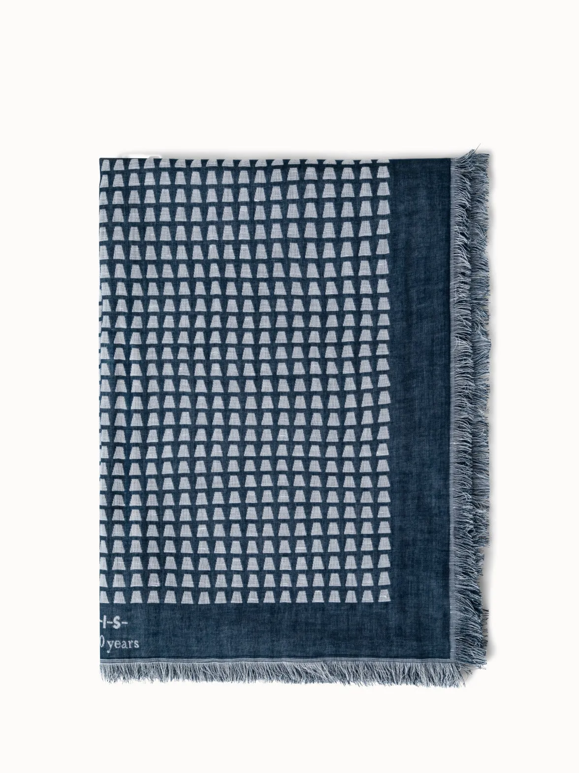 Cotton Linen Trapezoid Jacquard Scarf Akris