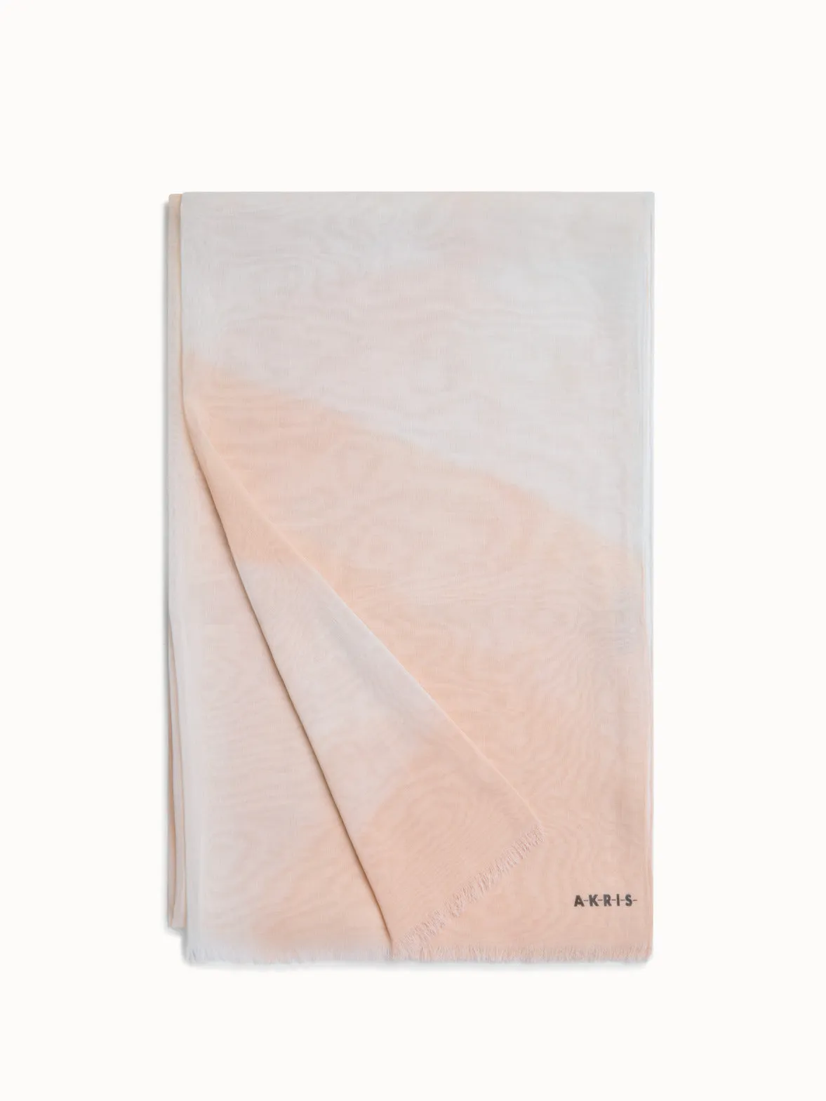 Cotton Silk Scarf with Chiaroscuro Print Akris