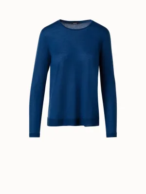 Crew Neck Cashmere Silk Sweater Akris