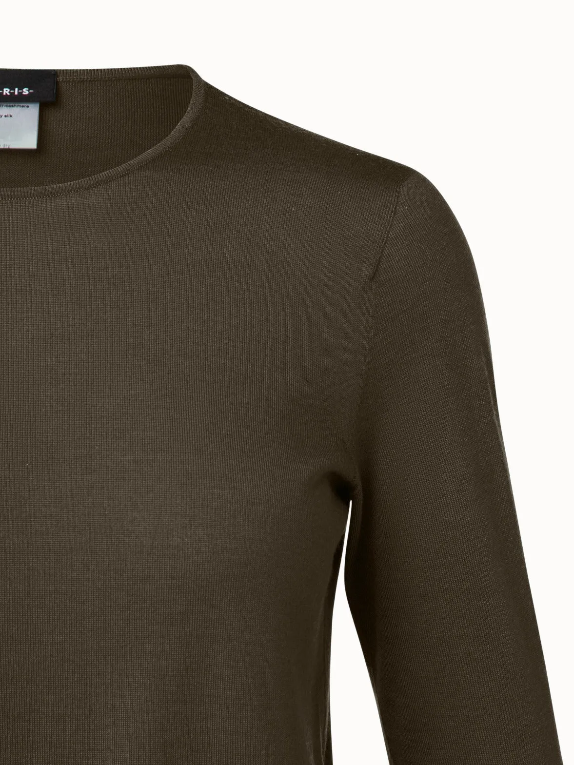 Crew Neck Cashmere Silk Sweater Akris