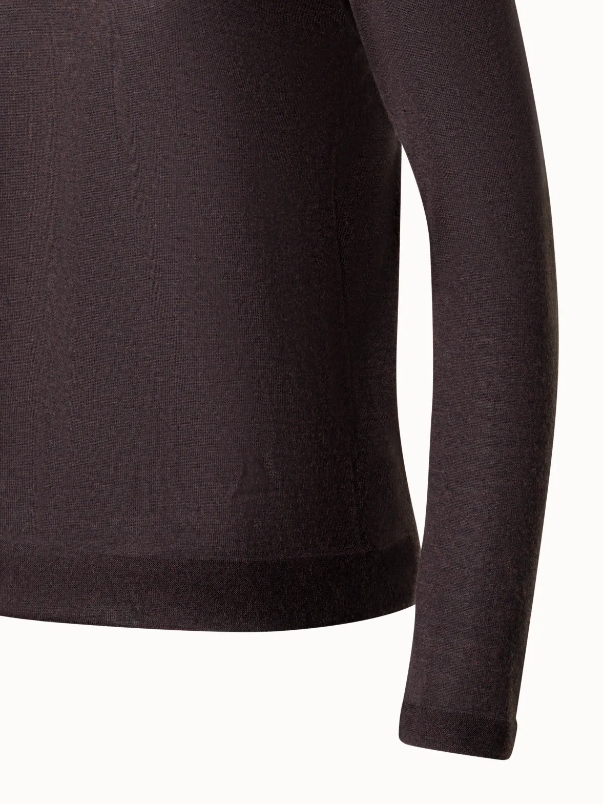 Crew Neck Cashmere Silk Sweater Akris