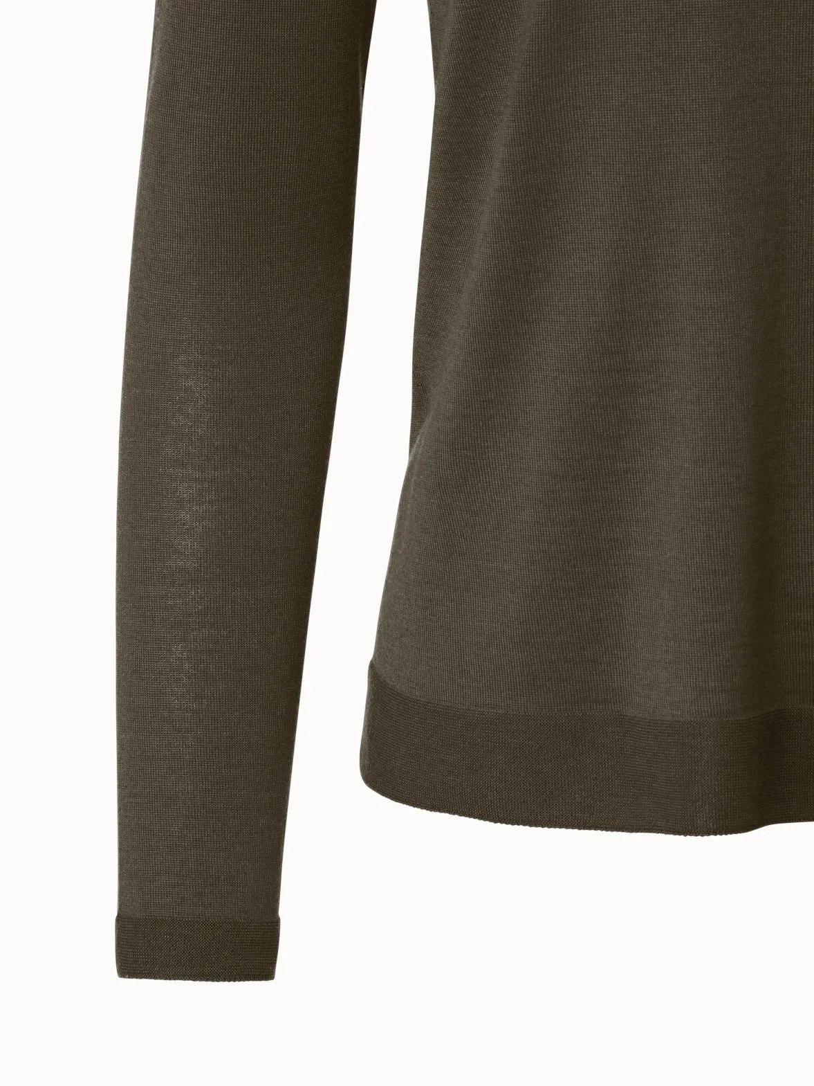 Crew Neck Cashmere Silk Sweater Akris