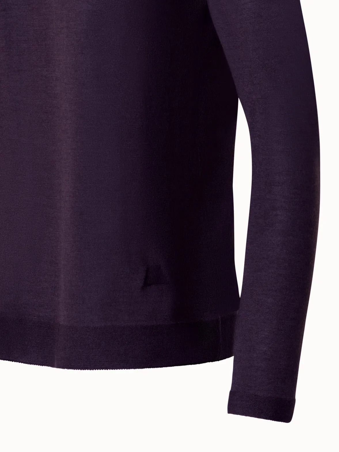 Crew Neck Cashmere Silk Sweater Akris