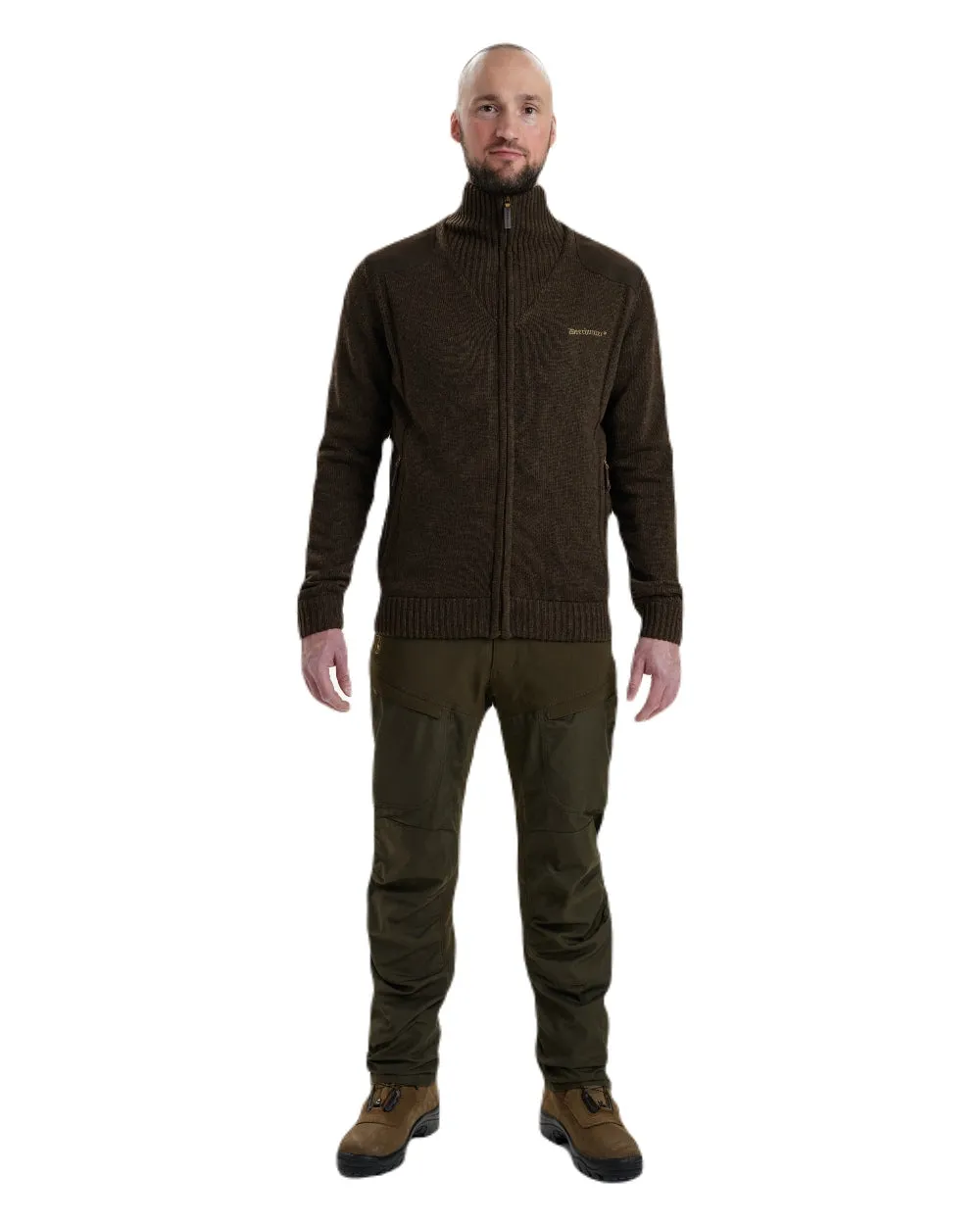Deerhunter Carlisle Knit Full Zip Sweater with Stormliner