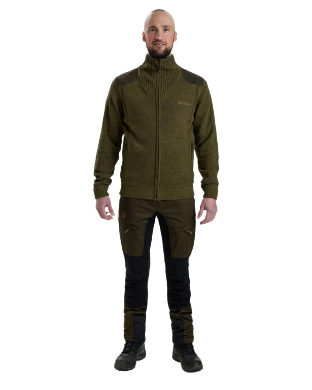 Deerhunter Carlisle Knit Full Zip Sweater with Stormliner