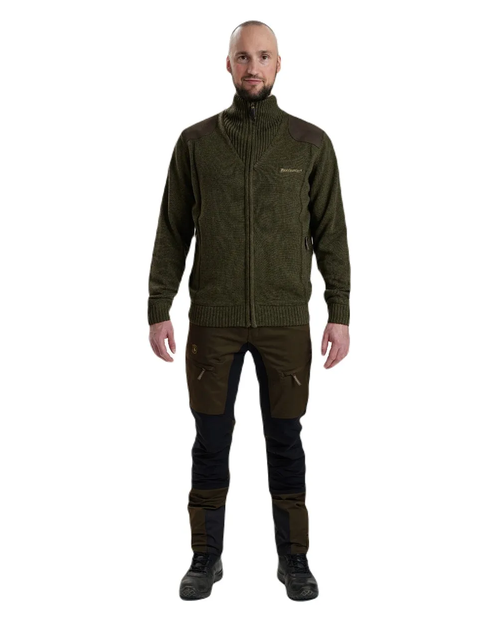 Deerhunter Carlisle Knit Full Zip Sweater with Stormliner