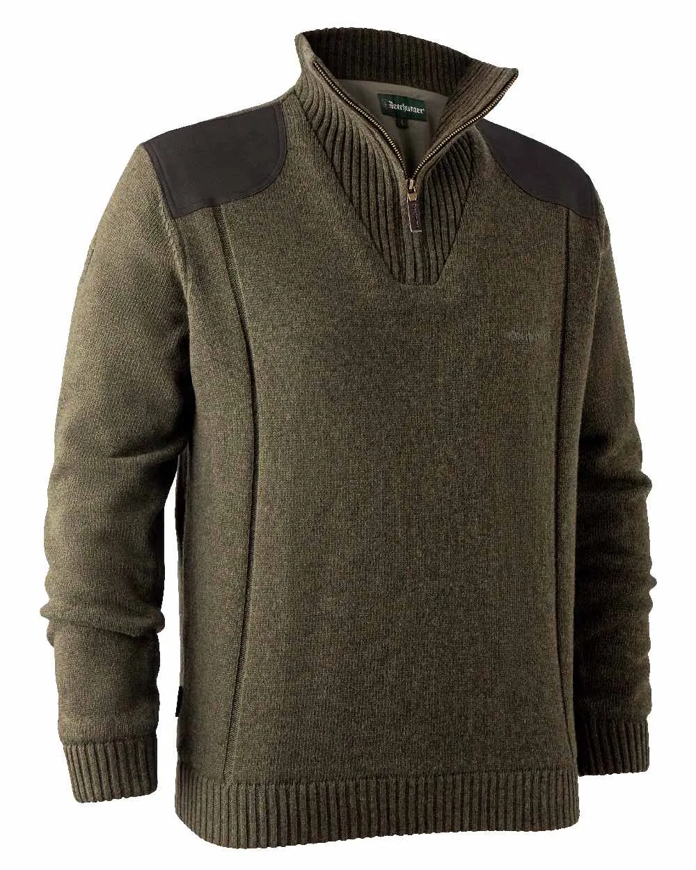 Deerhunter Carlisle Knit Zip Neck Sweater with Stormliner