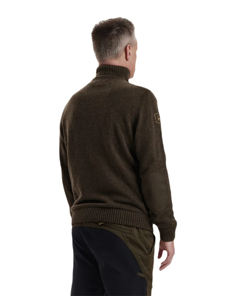Deerhunter Carlisle Knit Zip Neck Sweater with Stormliner