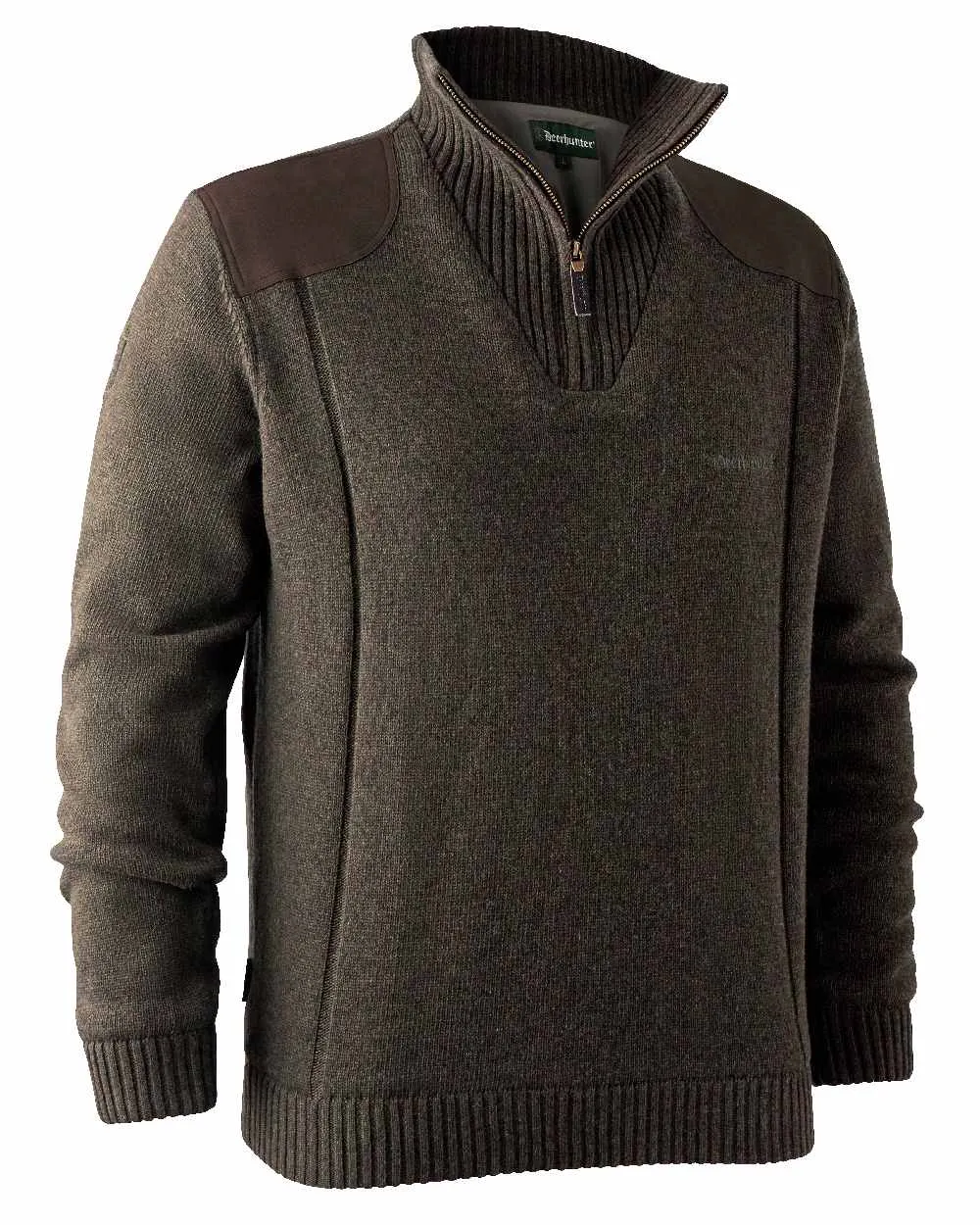 Deerhunter Carlisle Knit Zip Neck Sweater with Stormliner