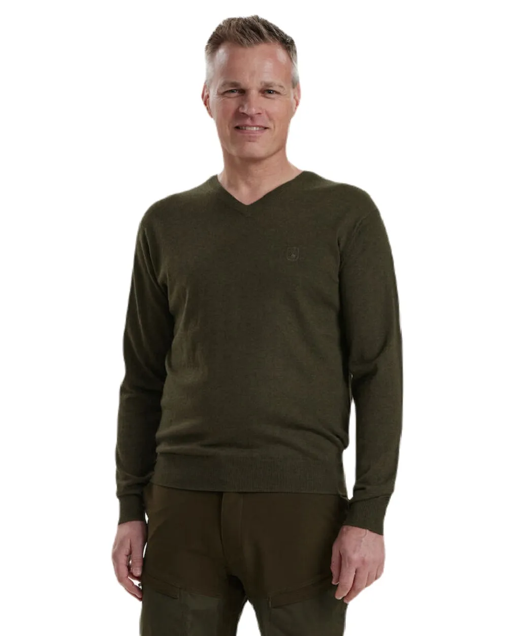 Deerhunter Kingston Knit V-Neck Jumper