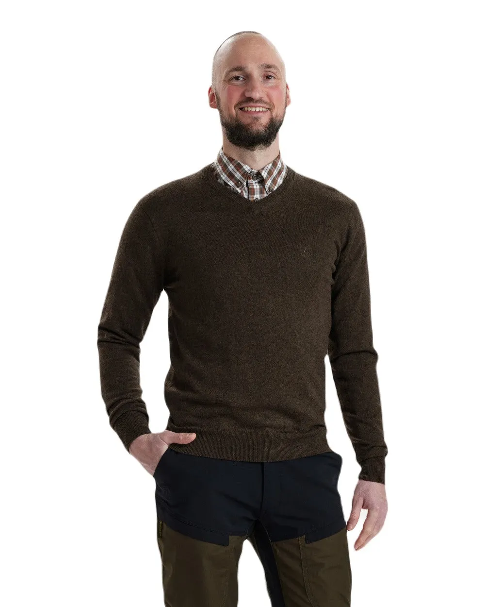 Deerhunter Kingston Knit V-Neck Jumper