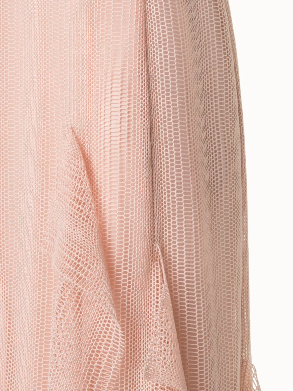 Dégradé Stripe Embroided Evening Dress 