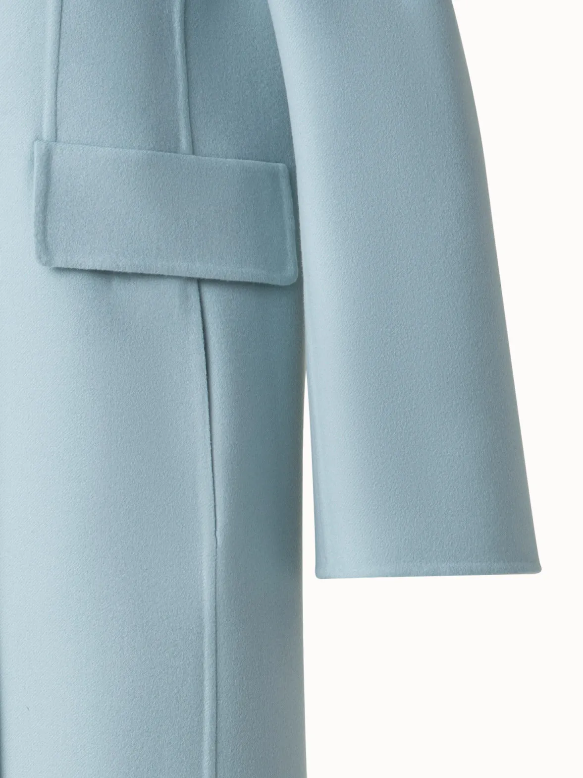 Double Breasted Coat in Cashmere Double-Face Akris