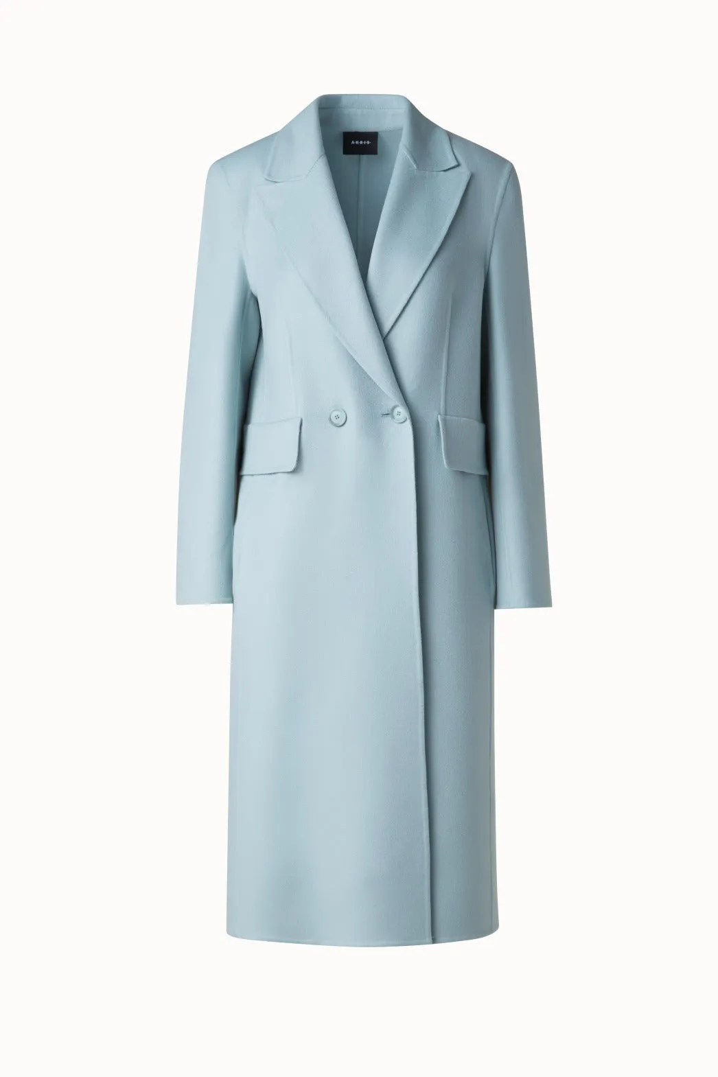 Double Breasted Coat in Cashmere Double-Face Akris