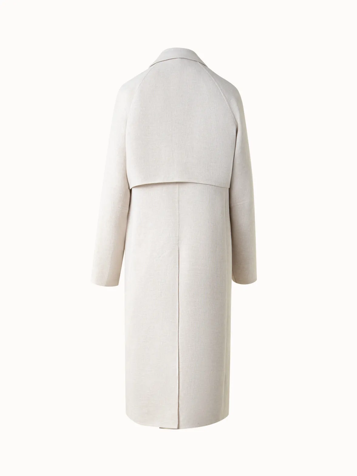 Duo Coat - Vest and Bolero in Linen Double-Face Akris