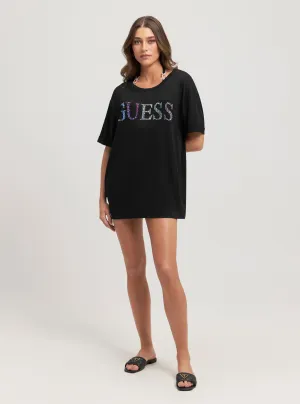Eco Black Oversized T-Shirt Guess